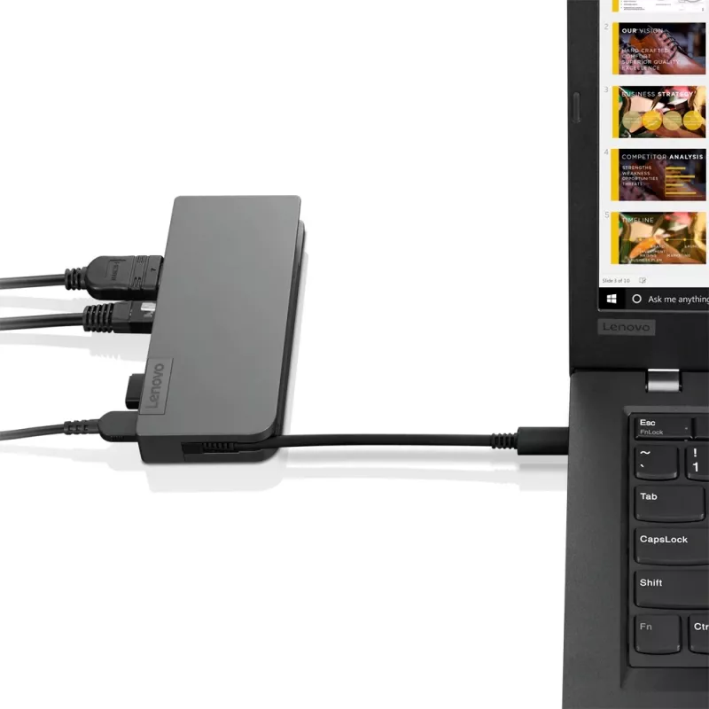 Lenovo 4X90S92381 sülearvuti dokk/pordireplikatsioon Juhtmega USB 3.2 Gen 1 (3.1 Gen 1) USB-C Hall