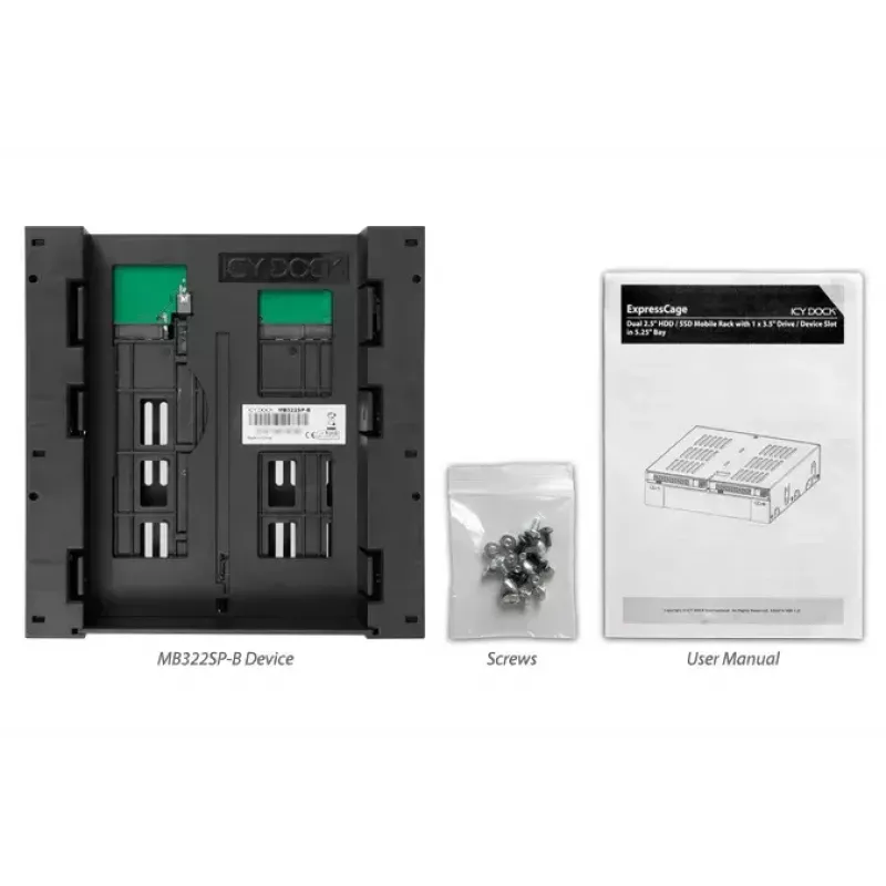 Ajami pesa paneel Icy Dock MB322SP-B