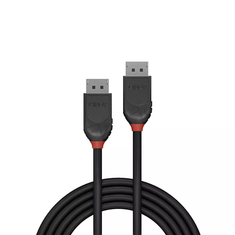 Lindy 1m DisplayPort 1.2 kaabel, Must Line