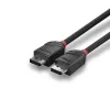 Lindy 1m DisplayPort 1.2 kaabel, Must Line