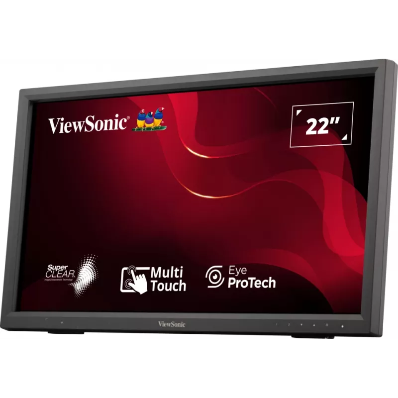 Viewsonic TD2223-2 arvutimonitor 55,9 cm (22 tolli) 1920 x 1080 pikslit Full HD LCD puuteekraan must