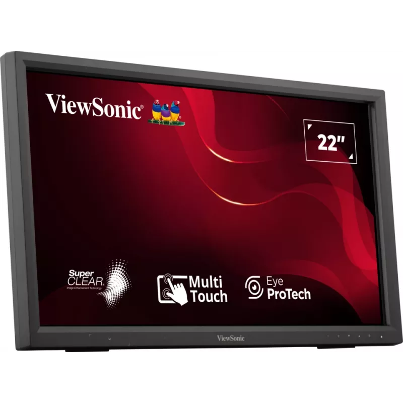 Viewsonic TD2223-2 arvutimonitor 55,9 cm (22 tolli) 1920 x 1080 pikslit Full HD LCD puuteekraan must