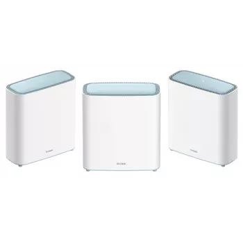 D-Link EAGLE PRO AI AX3200 Mesh System (3-pakk), valge, sisemine, Mesh-süsteem, toide, olek, 740 m², kaheribaline (2,4 GHz / 5 GHz)