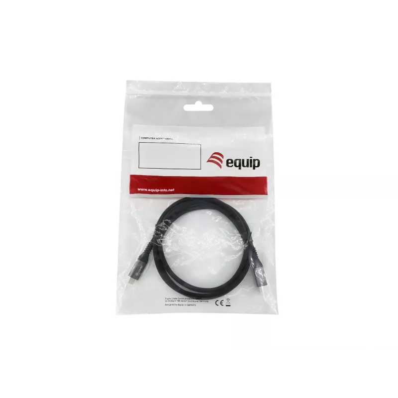 Equip USB 4 Gen 3 C to C kaabel, M/M, 1,2 m, 8K/60 Hz, 40 Gbps, PD3.1 240 W