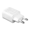 Indoor charger Lindy 73413 — universal AC 100–240V, output 12V 3A, USB-A + USB-C, Valge