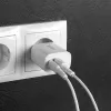 Indoor charger Lindy 73413 — universal AC 100–240V, output 12V 3A, USB-A + USB-C, Valge