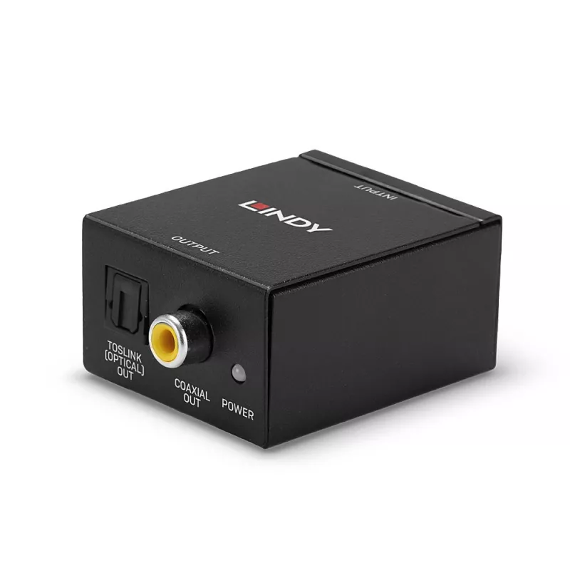 Phono to TosLink (optiline) ja koaksiaal ADC Lindy 70309