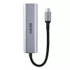 Lindy 4-pordiline USB 3.2 Gen 2 USB-C jaotur, USB 3.2 Gen 2 (3.1 Gen 2) USB-C, USB 3.2 Gen 2 (3.1 Gen 2) USB-C, 10000 Mbit/s, Hall, Alumiinium, Plast, Ümarkaabel