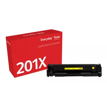 Everyday™ Kollane tooner, Xerox, ühildub HP 201X (CF402X), suur mahutavus