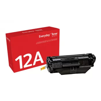 Everyday™ must tooner, Xerox, ühildub HP 12A (Q2612A), Standardmaht