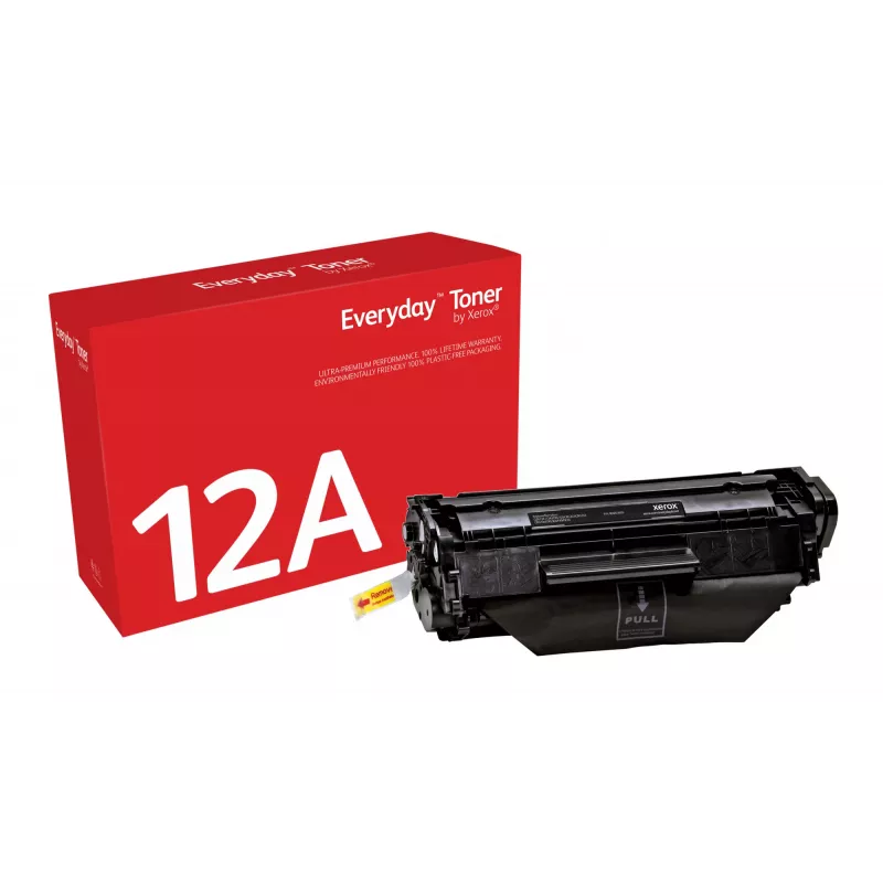 Everyday™ must tooner, Xerox, ühildub HP 12A (Q2612A), Standardmaht