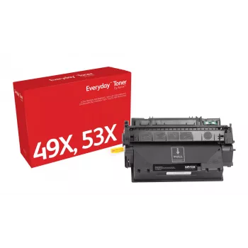 Everyday™ must tooner, Xerox, ühildub HP 49X 53X (Q5949X/ Q7553X), suure mahutavusega