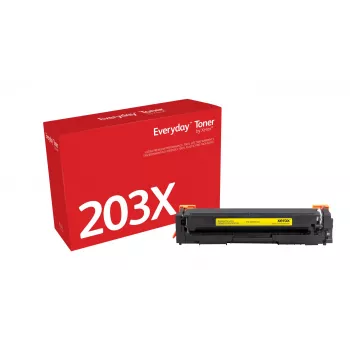 Everyday™ kollane tooner, Xerox, ühildub HP 203X (CF542X), suure mahutavusega