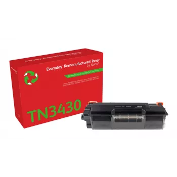 Everyday™ Mono Remanufactured Toner by Xerox, ühildub Brother TN-3430, Standardmaht