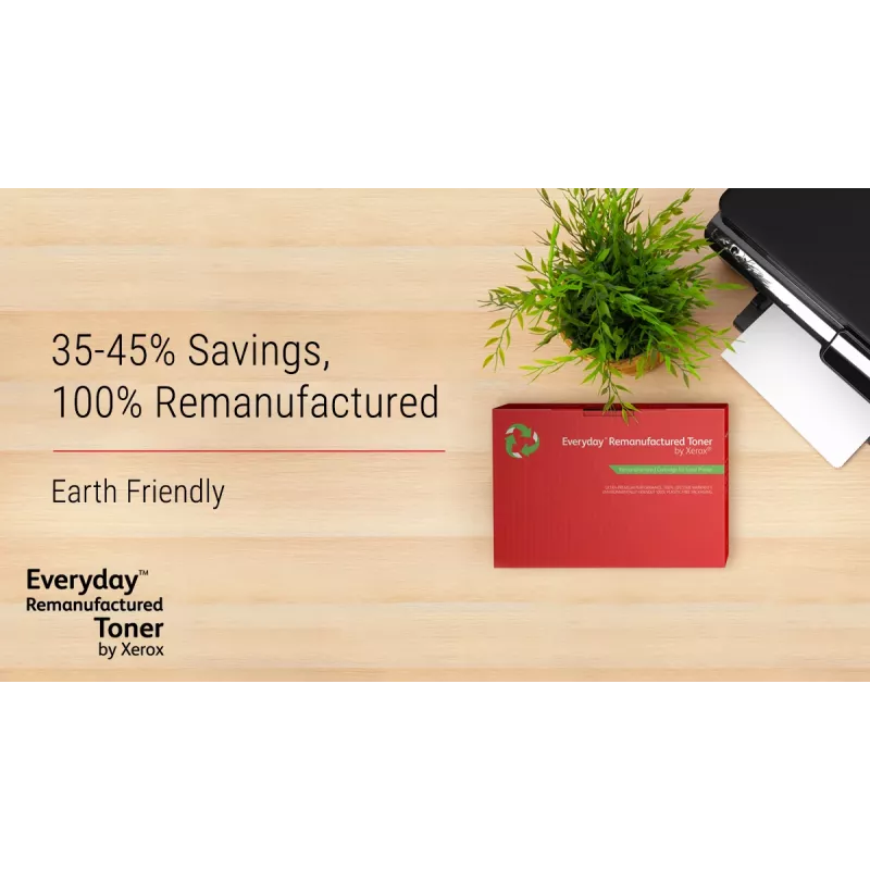 Everyday™ kollane taastoodetud tooner, Xerox, ühildub Kyocera TK-5240Y-ga, standardmaht