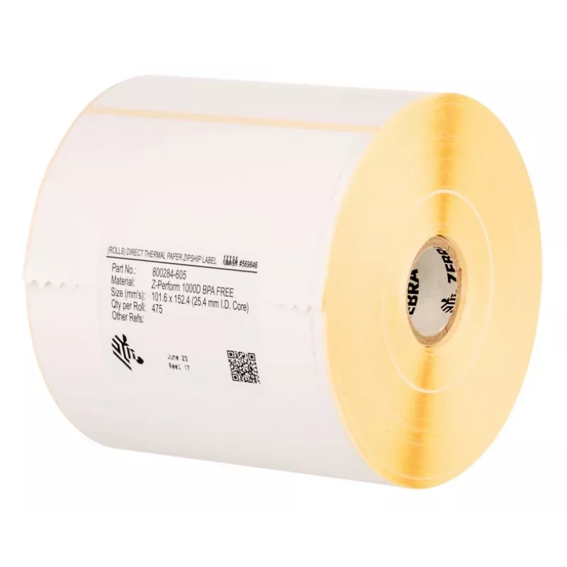 Label Zebra Z-Perform 1000T Valge