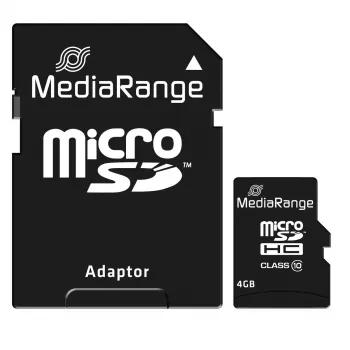 Mälukaart MediaRange 4 GB MicroSDHC Class 10 MR956