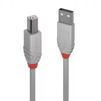 Lindy 3m USB 2.0 Type A to B kaabel, Anthra Line, hall