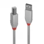 Lindy 1m USB 2.0 tüüp A–B kaabel, Anthra Line, hall