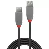 Lindy 0,5 m USB 2.0 tüüp A pikenduskaabel, Anthra Line