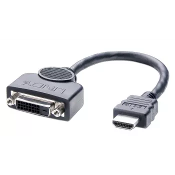 Lindy DVI-D emane–HDMI isane adapterkaabel, 0,2 m
