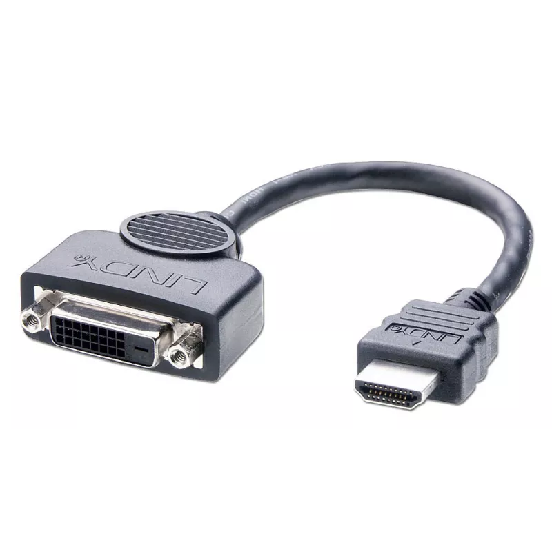 Lindy DVI-D emane–HDMI isane adapterkaabel, 0,2 m