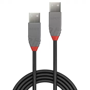 Lindy 1m USB 2.0 Type A to A kaabel, Anthra Line