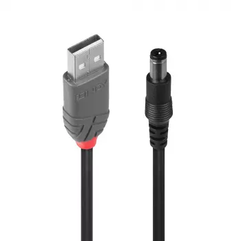 Lindy USB 2.0 Type A to 5,5 mm alalisvoolukaabel, 1,5 m