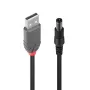 Lindy USB 2.0 Type A to 5,5 mm alalisvoolukaabel, 1,5 m