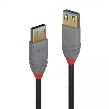 Lindy 1m USB 3.2 Type A pikenduskaabel, 5 Gbps, Anthra Line
