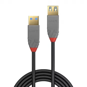 Lindy 1m USB 3.2 Type A pikenduskaabel, 5 Gbps, Anthra Line