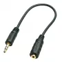 3,5 mm isane 2,5 mm emasele heliadapter 20 cm must