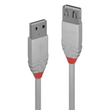 Lindy 2 m USB 2.0 tüüp A pikenduskaabel, Anthra Line, hall