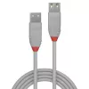 Lindy 2 m USB 2.0 tüüp A pikenduskaabel, Anthra Line, hall