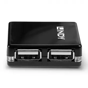 USB-jaotur Lindy 4 Port USB 2.0 Mini Hub
