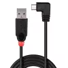 Lindy USB 2.0 kaabel 1m – tüüp A Micro-B-le, 90-kraadine täisnurk
