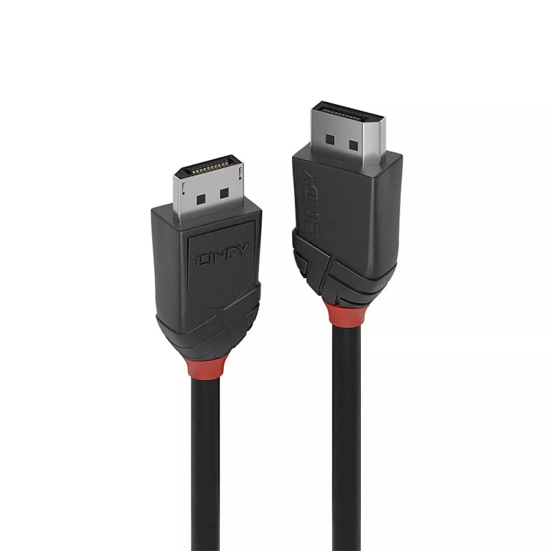 Lindy 1,5 m DisplayPort 1.2 kaabel, Must Line