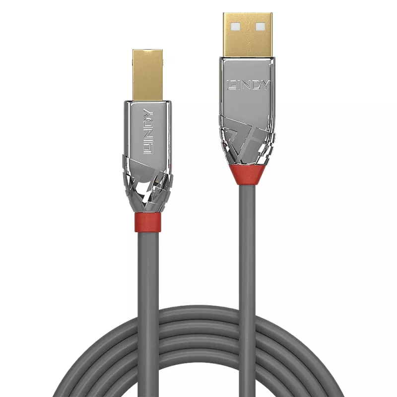 Lindy 0,5 m USB 2.0 Type A to B kaabel, Cromo Line
