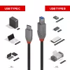 Lindy 2 m USB 3.2 Type C – B kaabel, Anthra Line