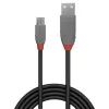 Lindy 0,2 m USB 2.0 Type A to Micro-B kaabel, Anthra Line