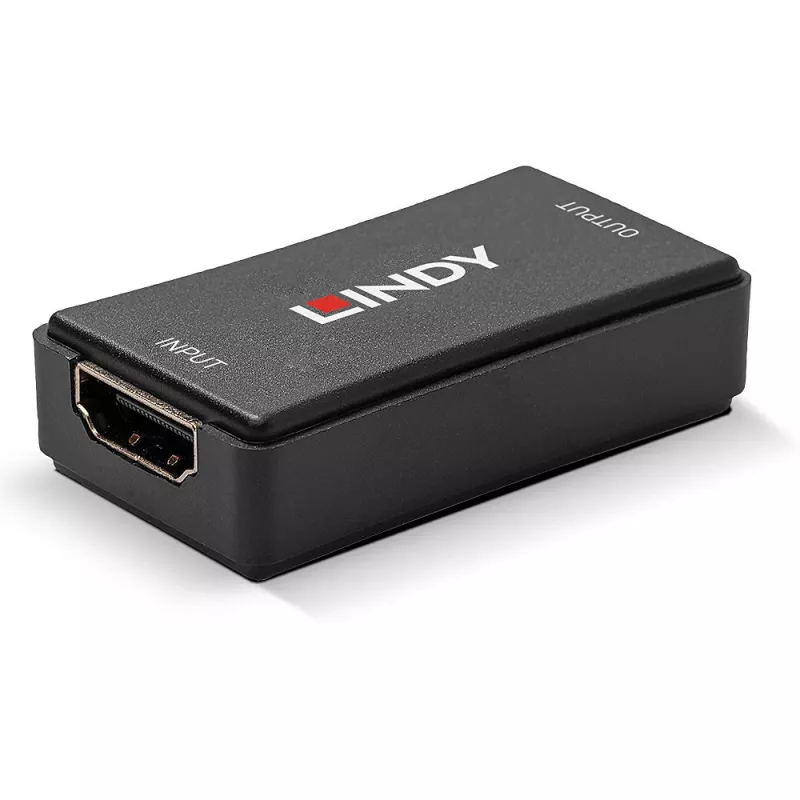 Lindy 50m HDMI 4K30 repiiter, HDCP 2.2, AV-vastuvõtja, juhtmega, must, HDCP