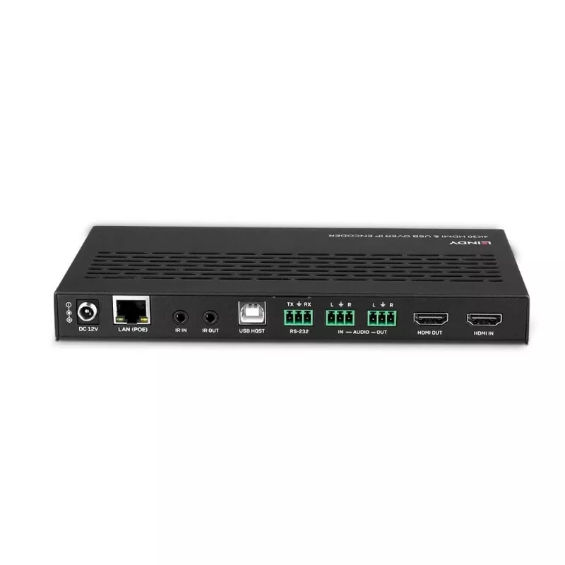 AV-saatja Lindy 4K30 HDMI ja USB IP-süsteemi kohal – kooder 3840 x 2160 pikslit