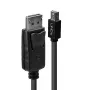 Lindy 3 m Mini DisplayPort isane DisplayPort isasele, must