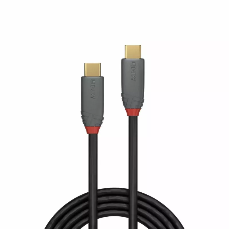Lindy 2m USB 3.2 Type C kaabel, 5A PD, Anthra Line