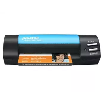 Plustek MobileOffice S602 visiitkaardiskanner 1200 x 1200 DPI A6 Must, Sinine