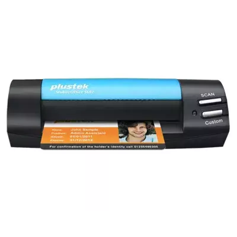 Plustek MobileOffice S602 visiitkaardiskanner 1200 x 1200 DPI A6 Must, Sinine