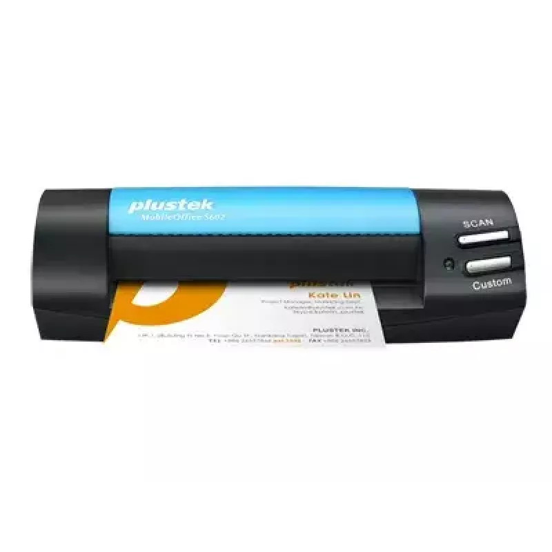 Plustek MobileOffice S602 visiitkaardiskanner 1200 x 1200 DPI A6 Must, Sinine