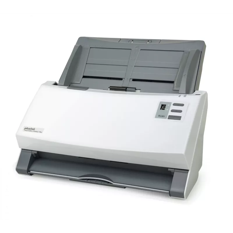 Plustek SmartOffice PS406U Plus ADF-skanner 600 x 600 DPI A4 Hall, Valge