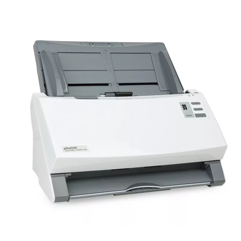 Plustek SmartOffice PS406U Plus ADF-skanner 600 x 600 DPI A4 Hall, Valge