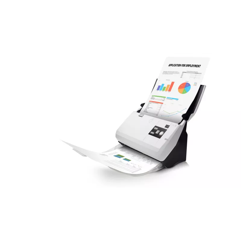 Plustek SmartOffice PN30U ADF-skanner 600 x 600 DPI A4 Must, Valge